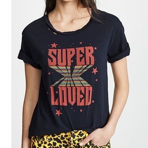 Current/Elliott the CG distressed graphic tee sz 3